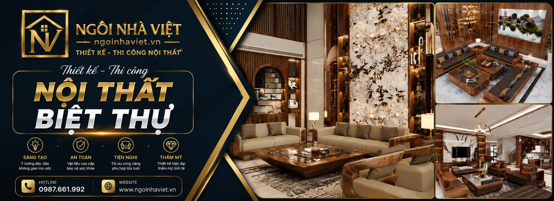 Thi công nội thất biệt thự