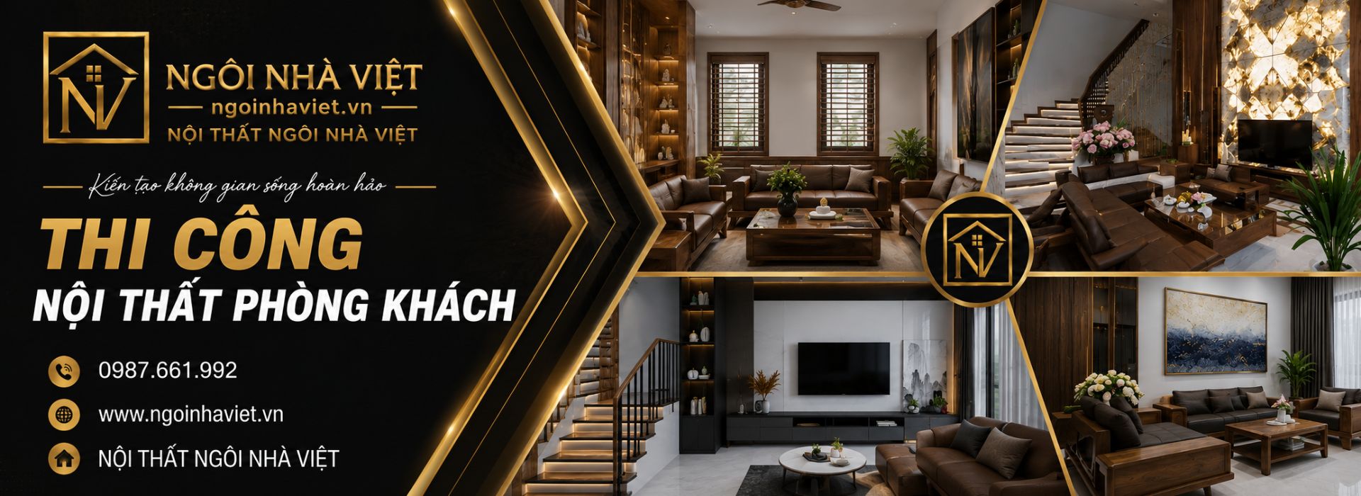 Thi công nội thất phòng khách