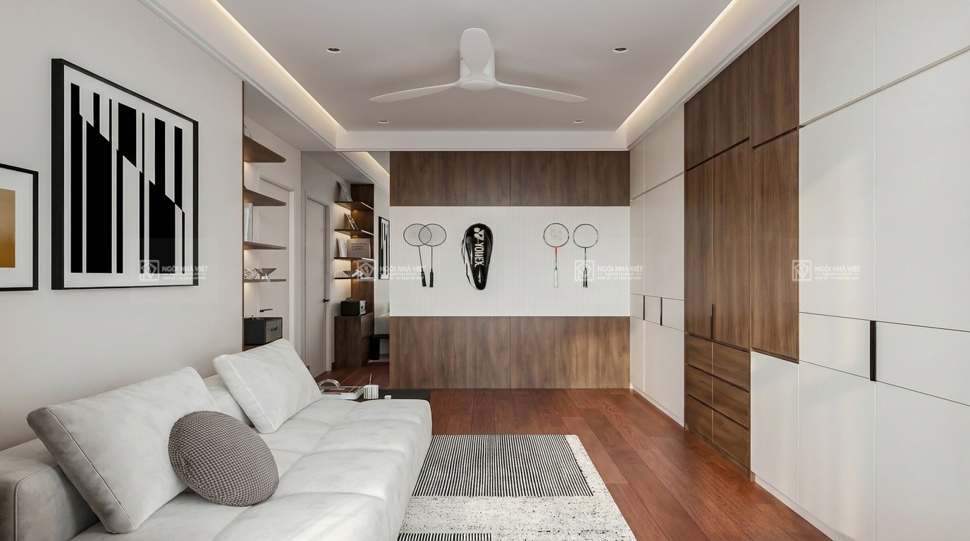 Thi công nội thất nhà phố chú Phi Long Cái Răng Cần Thơ