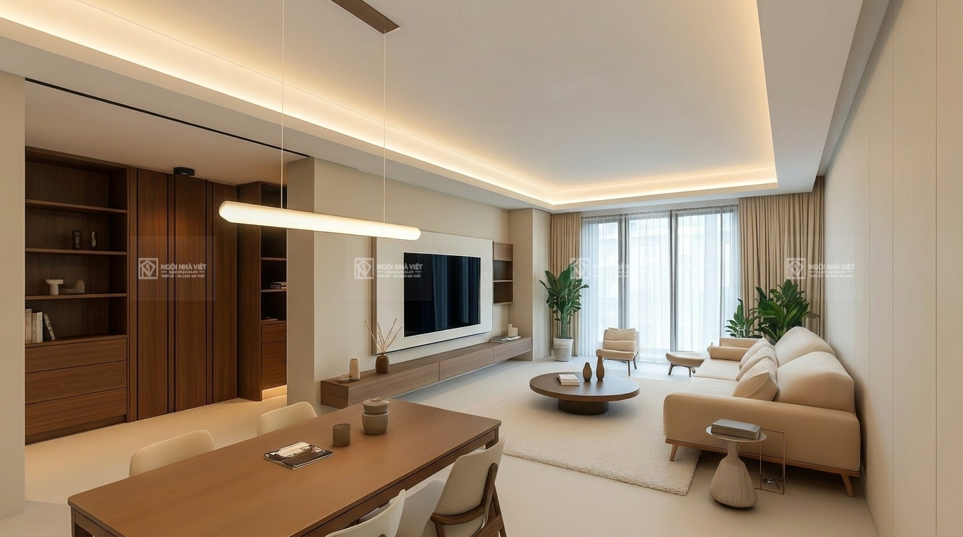 Thiết kế nội thất nhà phố chị Quỳnh My Hậu Nghĩa Tây Ninh