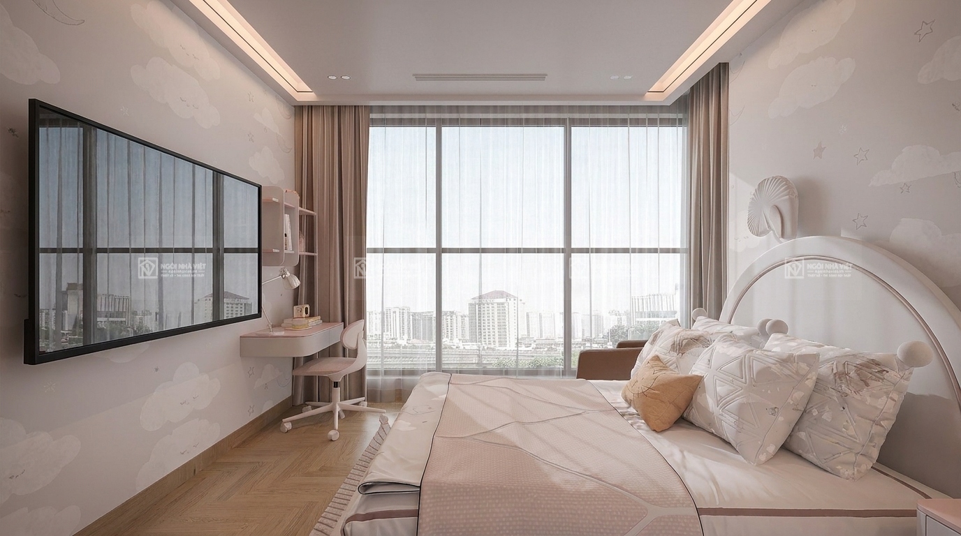 Thiết kế nội thất phòng trẻ em cô Ngọc Diệp Thới An Hồ Chí Minh