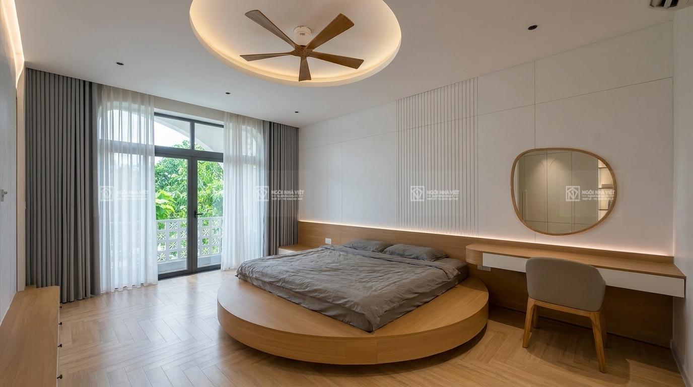thi công nội thất phòng ngủ sang trọng