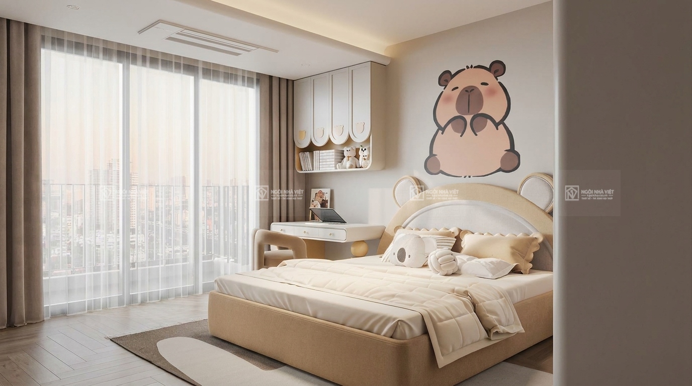 thi công nội thất phòng ngủ trẻ em