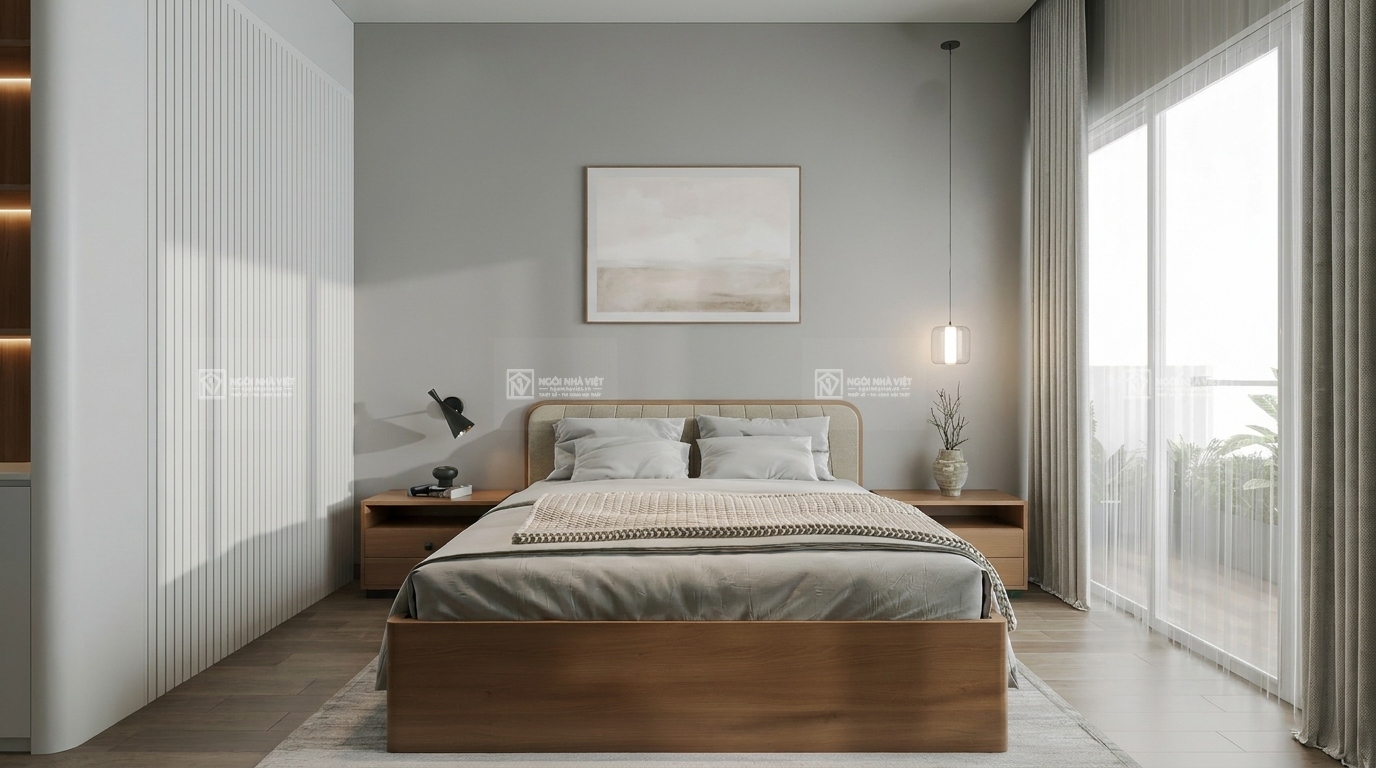 thiết kế bố trí nội thất phòng ngủ