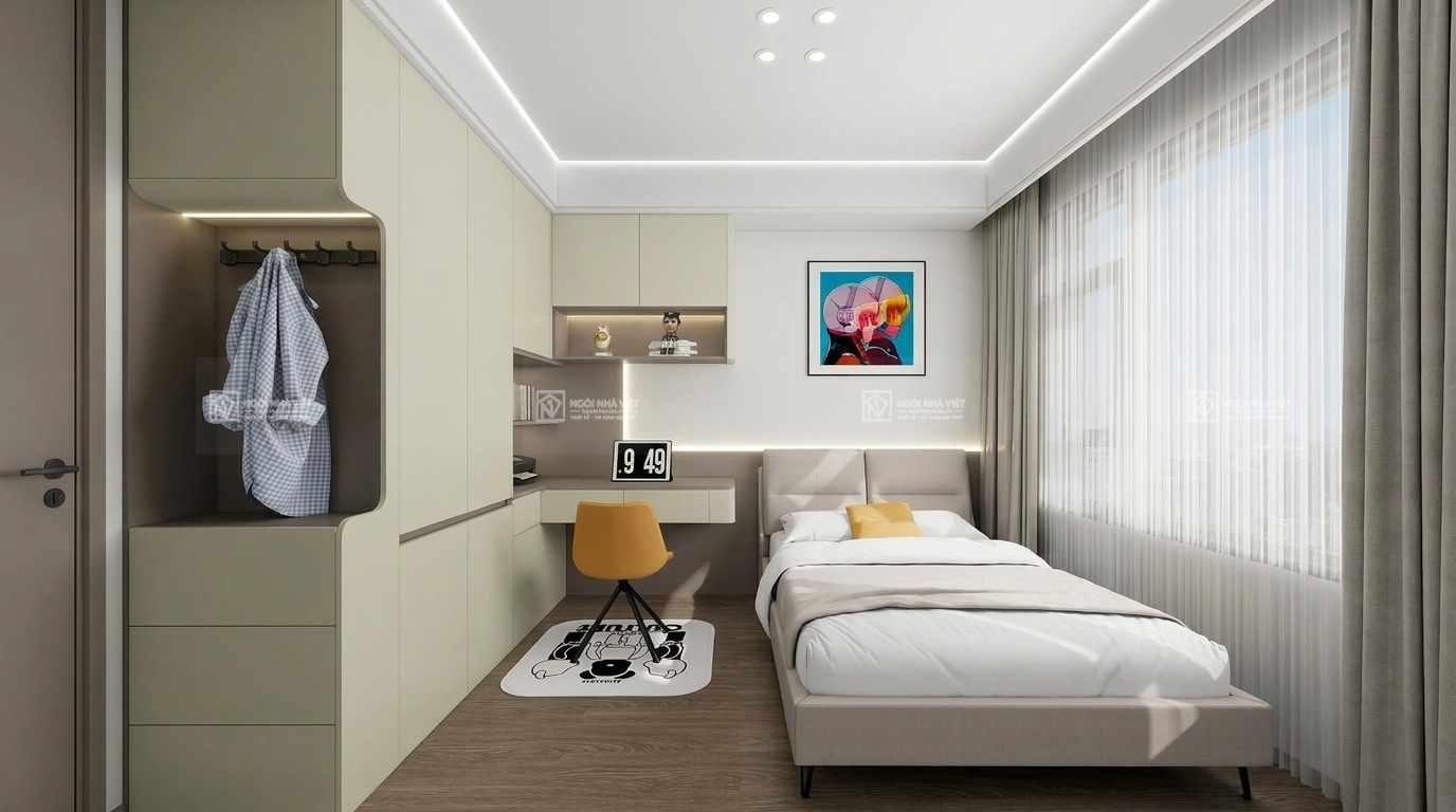 thiết kế linh hoạt phòng ngủ trẻ em