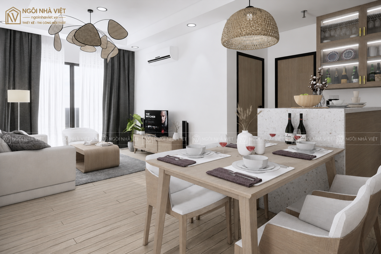 thiết kế nội thất ban công chung cư