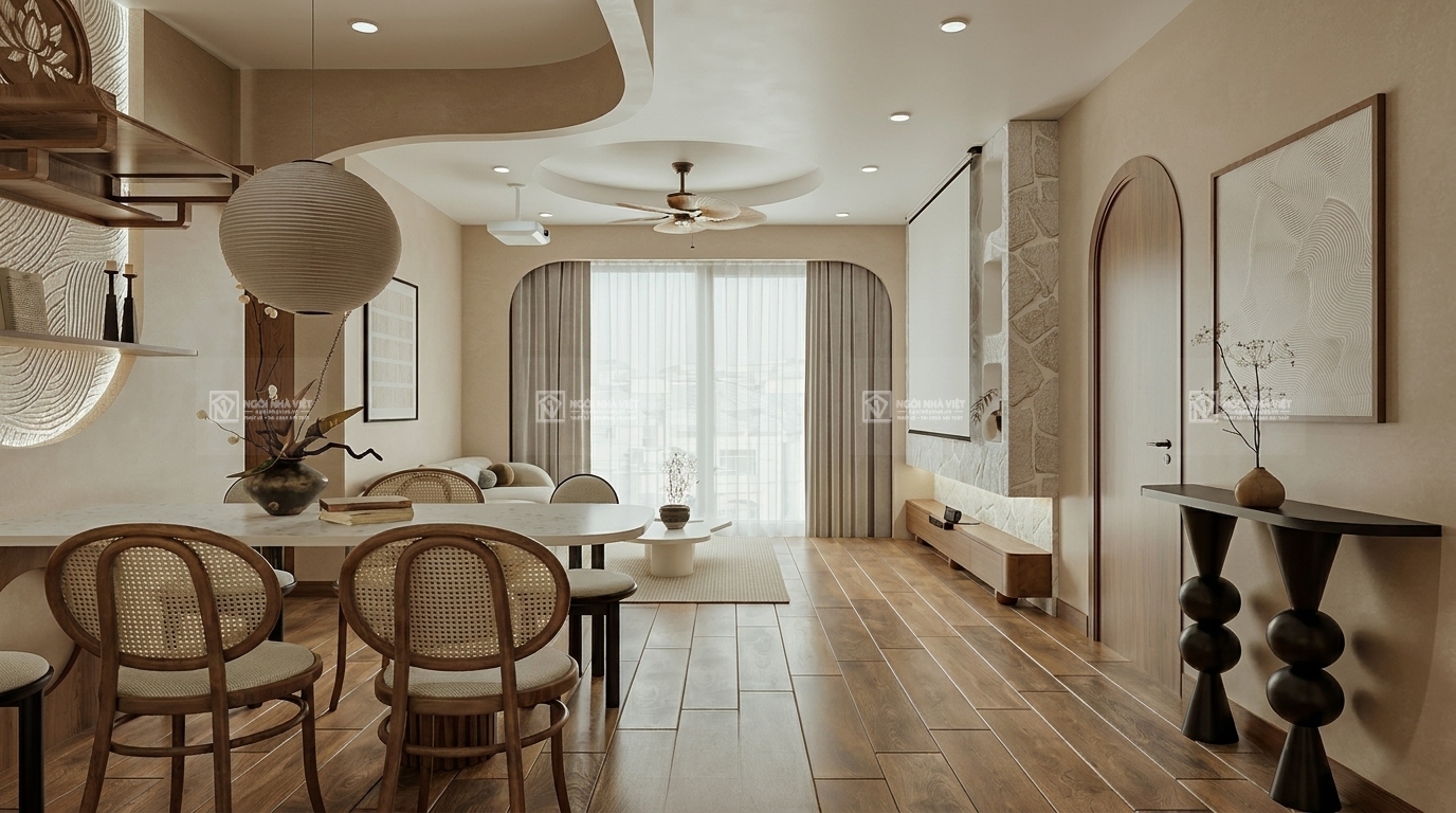 Thiết kế nội thất nhà phố chú Yên Trung Thành Vĩnh Long