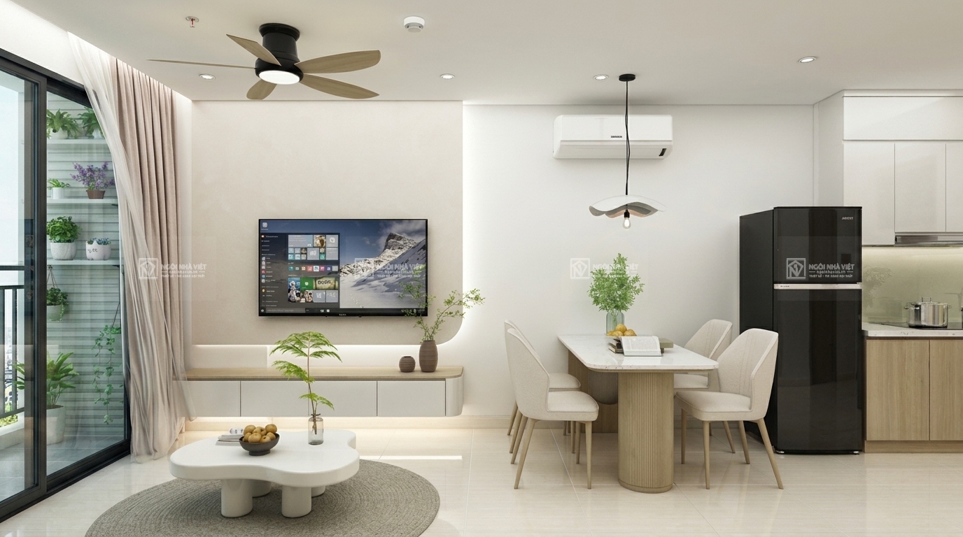 Thiết kế nội thất căn hộ chung cư chú Phước Hòa Hưng Hồ Chí Minh