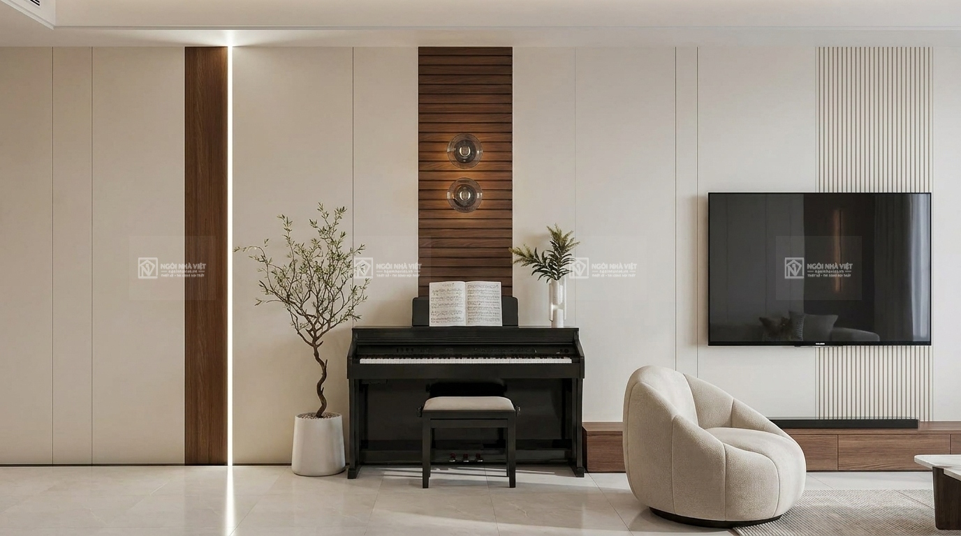 thiết kế nội thất phòng khách biệt thự