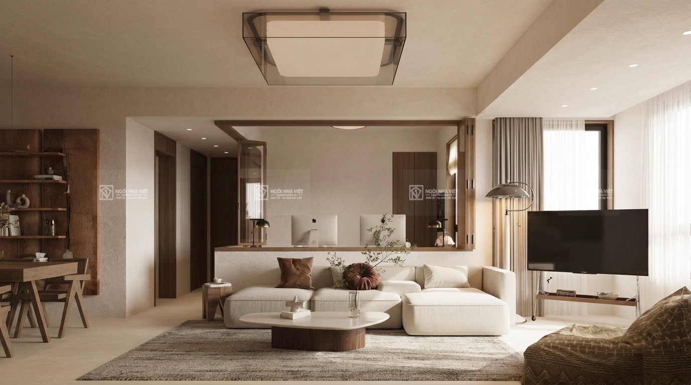 Thiết kế nội thất căn hộ chung cư anh Quốc Phan Thiết Bình Thuận