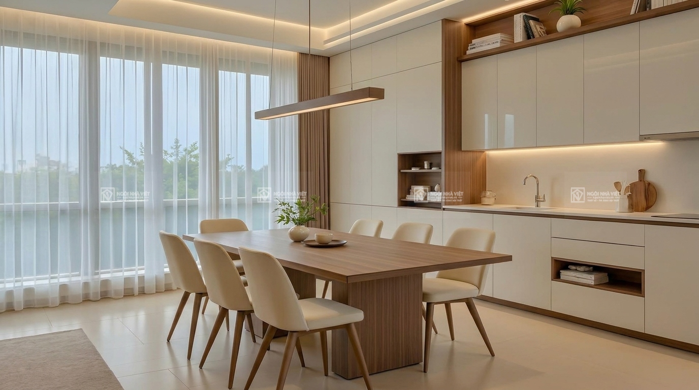 Thiết Kế Phòng Bếp Căn Hộ: Giải Pháp Đẹp &amp; Gọn